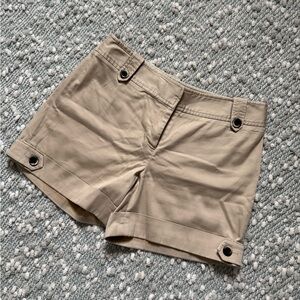 White House Black Market chino khaki shorts, rarely worn, size 4
